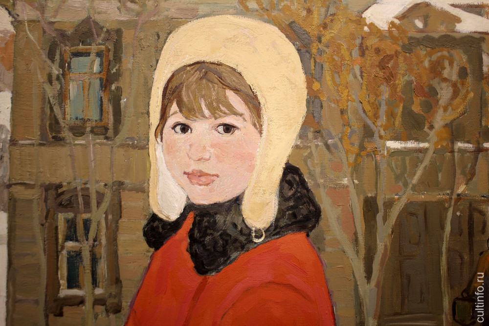 Нина Васильевна Игнатенкова. Девочка с коньками. 1970. Фрагмент